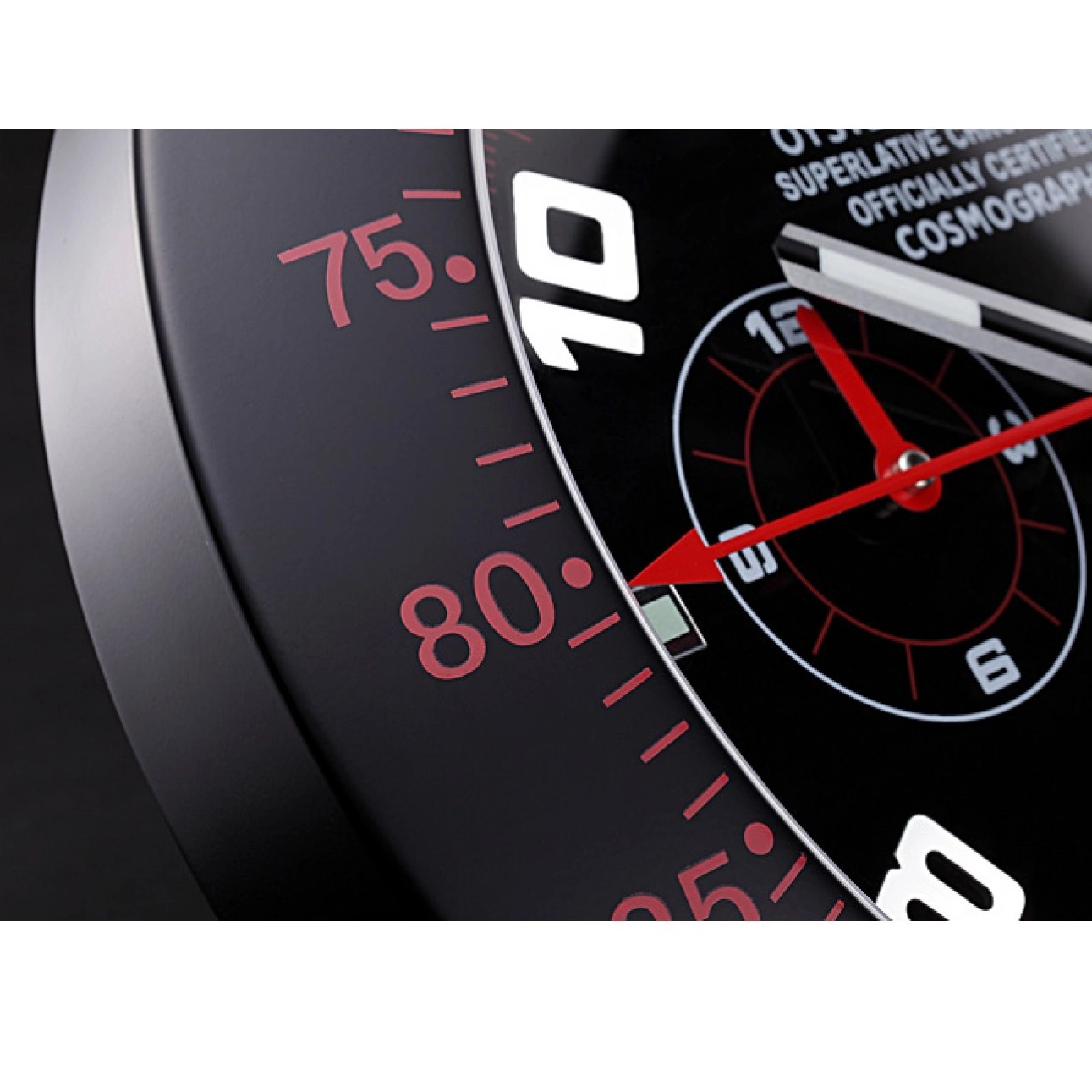 MiroTime 0711 Rolex Daytona Cosmograph Wall Clock Black-Red 621908